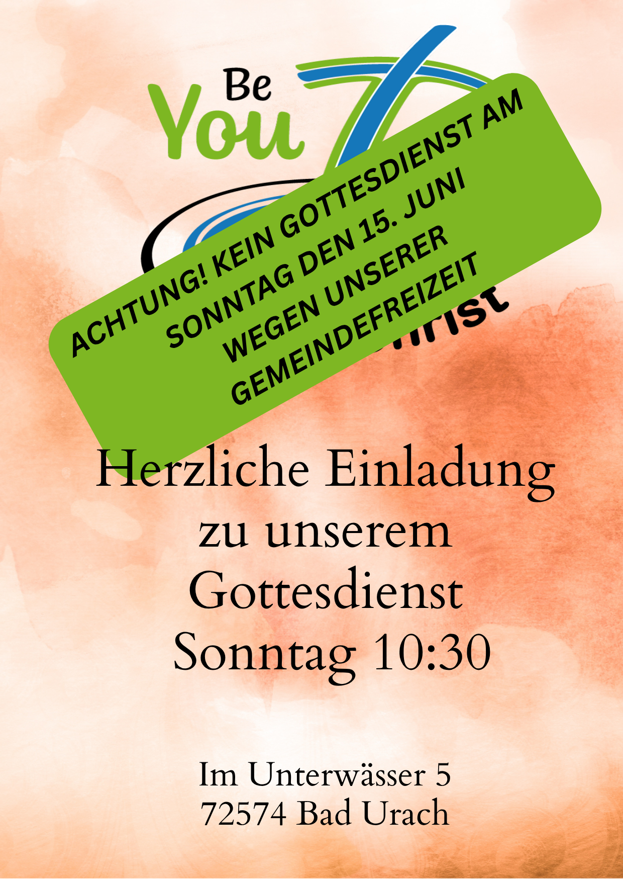 Gottesdienst 15.6.