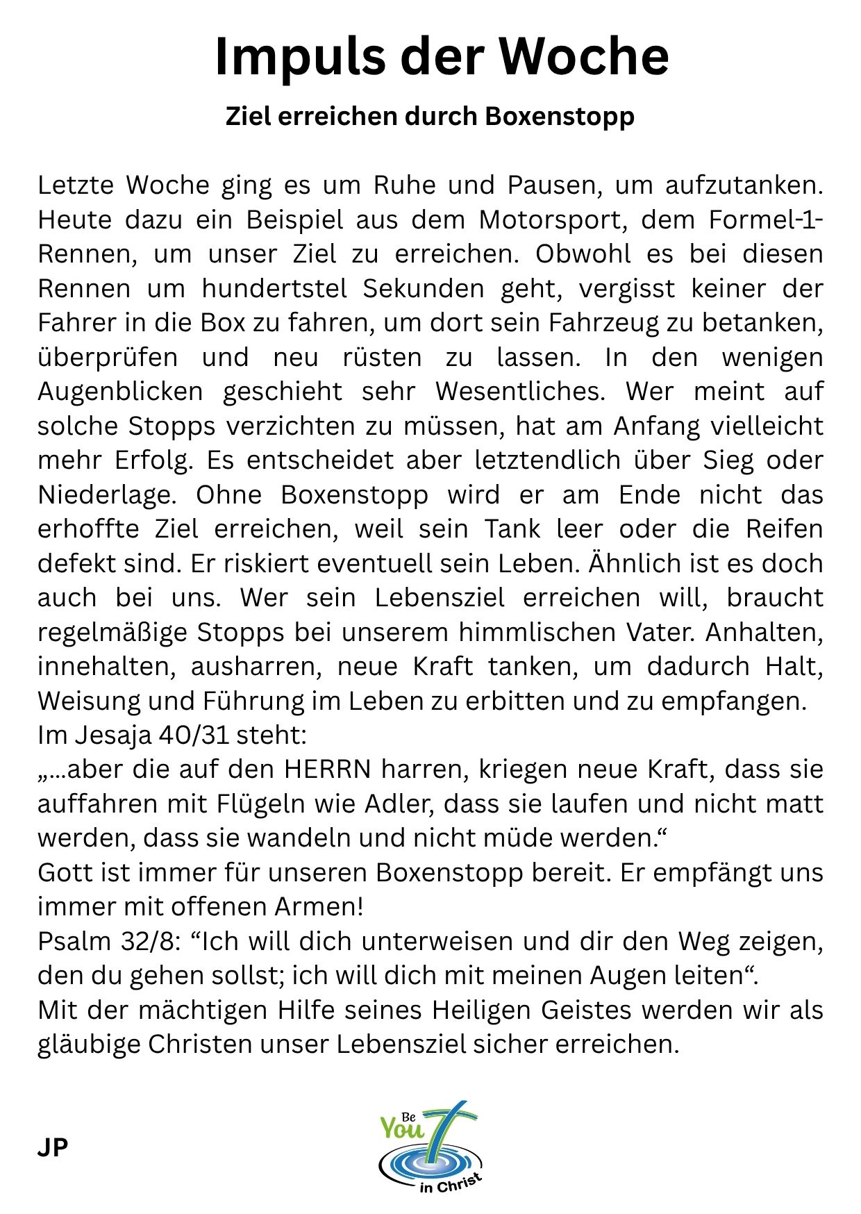 Impuls der Woche 32