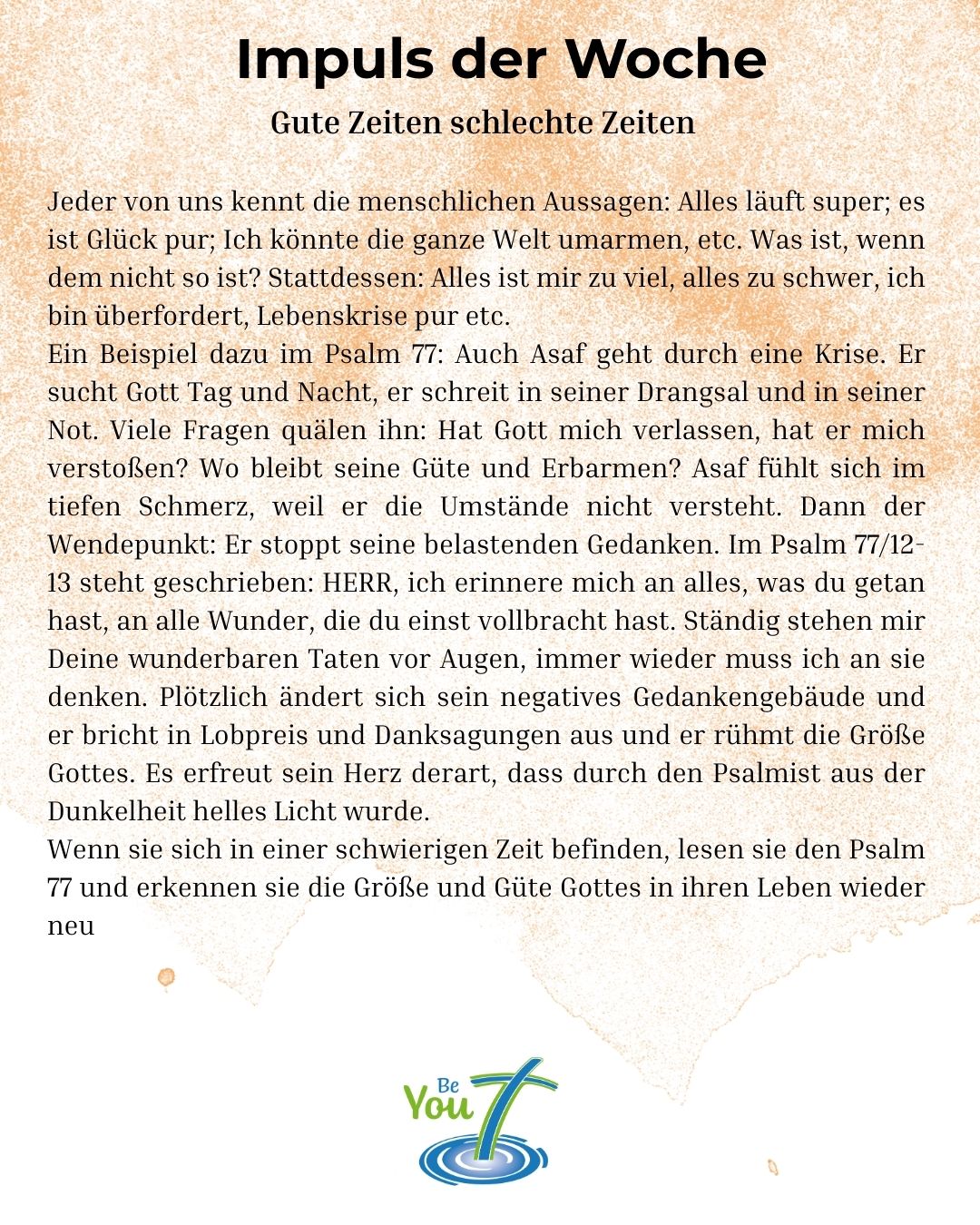 Impuls der Woche 38
